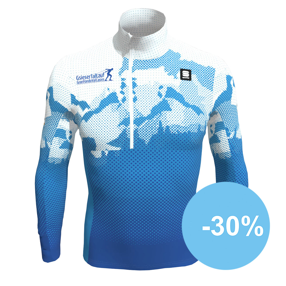 Langlauf-Shirt  Herren Blau