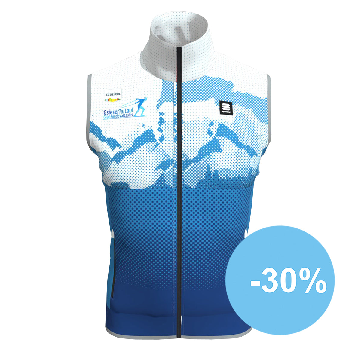 Langlauf-Weste Herren Blau